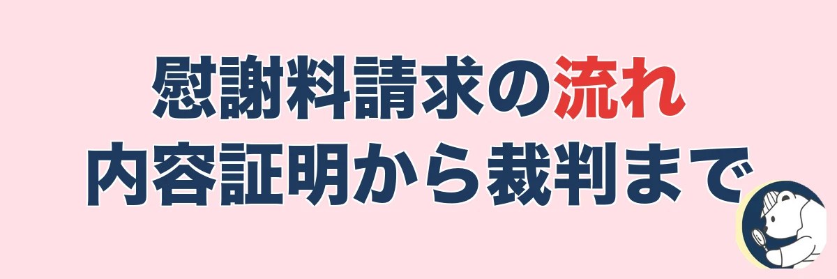 慰謝料請求の流れ｜内容証明から裁判まで｜うわちょん